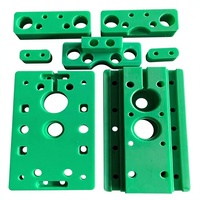 Support coulissant en nylon usiné CNC, résistant à la pression et à l'usure, pour accessoires de nacelle élévatrice télescopique