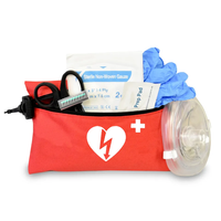 Firstime OEM Dispositif de formation d'urgence pour la réanimation en cas d'étouffement, mini kit de premiers secours avec sac en nylon et porte-clés