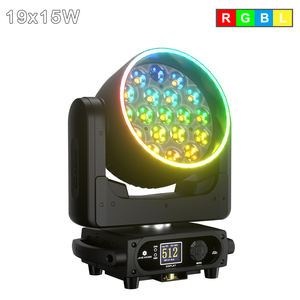 ไฟหัวขยับ SHEHDS 19x15W RGBL LED สำหรับเวที พร้อมมอเตอร์ซูม แสงวอช สำหรับดีเจ ควบคุมผ่านแอพพลิเคชั่น รองรับ WiFi สำหรับคอนเสิร์ตและไนท์คลับ - Product Image 2