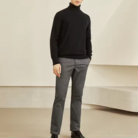 Pull à col roulé d'hiver personnalisable pour hommes Pull en laine cachemire en tricot respirant avec motifs Pull blanc pour hommes