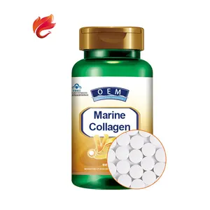 Productos de belleza Tabletas masticables de péptido de colágeno marino antiarrugas antienvejecimiento 600Mg