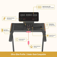 Tapis roulant électrique portable multifonction avec écran LCD pour le sport