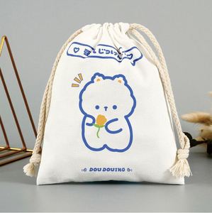 Bolsas de Lona de Algodón con Cordón y Logotipo Personalizado de Fábrica de Alta Calidad al por Mayor - Product Image 6
