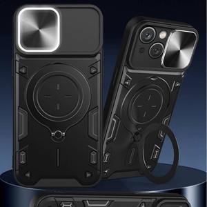 Scivolo antiurto presta magnetico rigido TPU PC armatura custodia posteriore per <span class=keywords><strong>Iphone</strong></span> 16 15 Pro 14 Plus 16e - Product Image 4