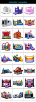 Nouveau Château Gonflable Extérieur Monocouche Personnalisé pour Fêtes d'Enfants 2026 – Idéal pour l'Eau – En Vente