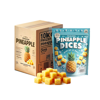 Ananas surgelé Fraîcheur Optimal-Délicieux fruits en dés en vrac, tranchés et emballés en bloc
