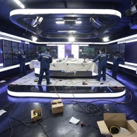Pantalla LED RAYBO P1.87 de instalación fija para interiores, COB de paso de píxel pequeño, HD, para estudios de noticias en Australia.