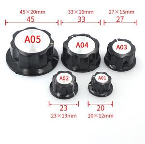 BONENS MF-A03 Bouton de potentiomètre en bakélite, interrupteur, trou intérieur 6MM, noir, Guangdong - Product Image 2