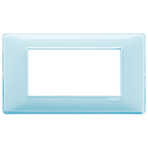 Cubierta para Interruptor de Pared Vimar Reflex Water Plate 19x8 cm, Transparente Azul - Product Image 1