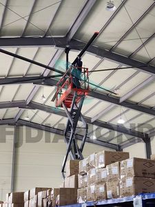 มอเตอร์เซอร์โวแม่เหล็กถาวรแบบไดเร็คไดรฟ์ไร้เกียร์ขนาด 14 ฟุต พร้อมตัวควบคุมความเร็วแบบปรับความถี่ได้สำหรับพัดลมระบายอากาศปริมาณลมสูง - Product Image 3