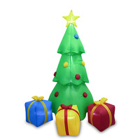 Ourwarm Noël Gonflable Arbre De Noël Cadeau Modèle En Plein Air Décorations De Fête De Noël