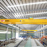 Meilleur prix pour la grue à pont Yongtong 32t, moteur Siemens/Schneider 70Hz PLC, hauteur de levage maximale de 20 m, télécommande sans fil 12
