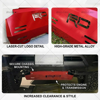 Plaque de protection en acier pour Hilux Revo Fortuner 2016-2025, plaque de protection rouge, protection du moteur, protection du carter, accessoires extérieurs automobiles