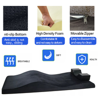 Surmatelas incurvé en mousse à mémoire de forme Table Curves Lightlash pour lit de cils, en velours, coton biologique et tissu Tencel