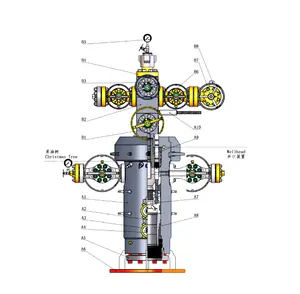 Yeni tip çin aşağı delik araçları uluslararası API muhafaza kafa derin kuyu yağı sondaj teçhizatı wellhead