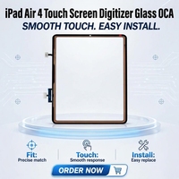 Verre OCA pour iPad avec numériseur tactile pour iPad Air 4 10,9 pouces, numériseur d'écran tactile préinstallé OCA, vente en gros directe d'usine