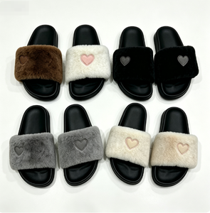 Sandalias de invierno de felpa para mujer, zapatos de mujer, chaussures femme, pantuflas, zapatos de mujer, sandalias para mujer - Product Image 1