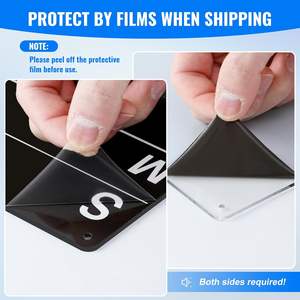 Juego de <span class=keywords><strong>Pizarra</strong></span> Magnética Acrílica con Marcadores, Planificador Semanal de Comidas Transparente, <span class=keywords><strong>Pizarra</strong></span> Blanca para <span class=keywords><strong>Cocina</strong></span> y <span class=keywords><strong>Pizarra</strong></span> de Borrado en Seco - Product Image 2