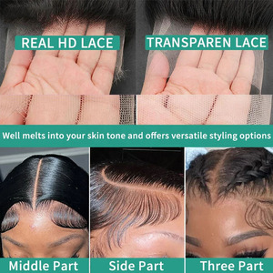 Commercio all'ingrosso M Lagos HD <span class=keywords><strong>parrucche</strong></span> frontali in pizzo 100% <span class=keywords><strong>veri</strong></span> <span class=keywords><strong>capelli</strong></span> umani indiani grezzi parrucca corta 12 pollici 13x4 per <span class=keywords><strong>parrucche</strong></span> frontali in pizzo - Product Image 6