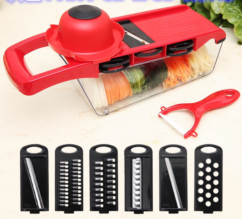 Cortador de verduras rojo - Almacenamiento rojo