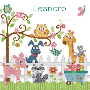 NKF Eco-Friendly Cotton Fabric Sewing Craft Kit Rugged Needles for Beginners-DIY Cartoon Cross Stitch Embroidery Christmas