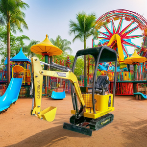 Mini-excavatrice d'extérieur pour enfants en acier, modèle WZD-11, équipement de divertissement à monnayeur - Product Image 1