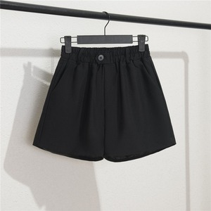 Shorts décontractés noirs pour femmes, nouvelle collection été 2026, coupe ample taille haute, style A-line, pantalon large orange-<span class=keywords><strong>rouge</strong></span>, type taille basse - Product Image 2