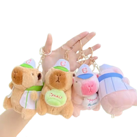 Date de haute qualité en gros Mini Anime Design populaire dessin animé mignon Capybara poupée animaux en peluche et jouets en peluche porte-clés en peluche