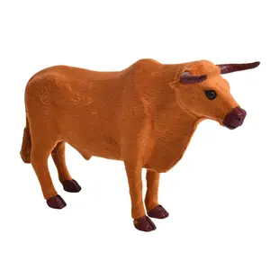 จําลองวัวลูกวัวสัตว์<span class=keywords><strong>ตุ๊กตา</strong></span>ตกแต่งของเล่นวัวตกแต่งโต๊ะหน้าต่างเด็กการระบุ Bullfighting - Product Image 1