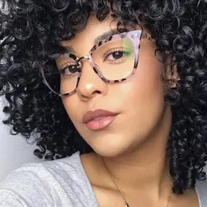 Rosa Sexy ojo de gato gafas de mujeres clásico marca de moda transparente gafas óptica gafas oculos de grau feminino