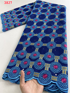 3827 tessuti di <span class=keywords><strong>pizzo</strong></span> africano 2024 100% di alta qualità in cotone tessuto ricamato Lafaya Swiss Voile <span class=keywords><strong>pizzo</strong></span> in svizzera per abito da cucire - Product Image 3