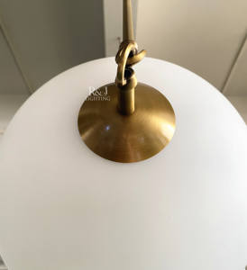 Stile francese sfera di vetro in ottone lampada nordica decorazione per la casa fantasia Bar cucina pranzo luce pendente lampadari luci a sospensione per la casa - Product Image 3