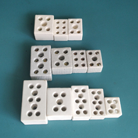 600V 10A 2 voies 6P borniers en céramique porcelaine connecteur de fil en stéatite connexion à vis de Contact en alliage de cuivre 5-10 AWG XY