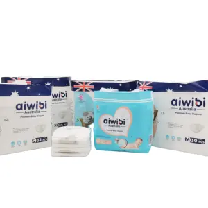 AIWIBI-pañales de bebé desechables de cierre superprofundo, OEM/ODM, servicio al por mayor