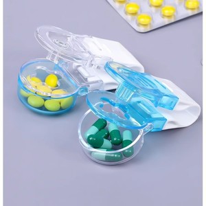 Portable Medicine Dispenser Blue Plastic <b>Pill</b> <b>Storage</b> <b>Case</b> For Travel And Daily Use - Product Image 5
