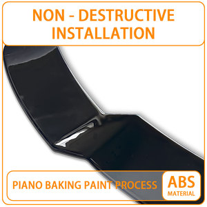Couvercle de coffre arrière motif de lèvre de botte aileron ailes noir ABS sport style brillant noir pour Land Range Rover Vogue 2023 2024 - Product Image 3