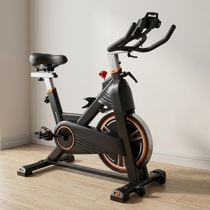Vélo de spinning magnétique à usage domestique avec volant d'inertie de 10 kg, vélo de fitness d'intérieur silencieux à transmission par courroie, moniteur LCD, entraîneur cardio - Product Image 2