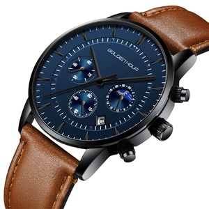 Oro ora orologi da uomo orologi da polso al quarzo Casual di marca di lusso orologio da uomo Hodinky ora Relogio Masculino - Product Image 1