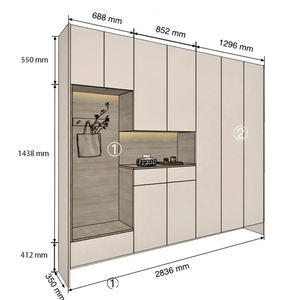 การออกแบบใหม่ตู้เสื้อผ้าพลาสติกแบบพกพาพับได้หลายฟังก์ชั่นสําหรับเสื้อผ้าที่ผลิตในประเทศจีน - Product Image 6