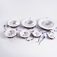 Plafonnier LED intelligent et moderne de 4 pouces, 12W, haute luminosité, avec télécommande RGBW, éclairage encastré à intensité variable pour la maison