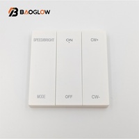 Driver intelligent mural 12V pour bande LED 300W à 6 touches, en plastique, avec télécommande, compatible SPI, haute qualité