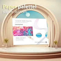 Palette de papier personnalisée DAQIAN, papier 60 g/m² pour aquarelle, huile, peinture acrylique, dessin, noir, 36 feuilles, cadeau
