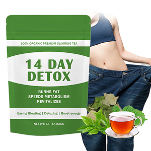 Té Desintoxicante Orgánico de 14 Días para Quemar Grasa Abdominal, Marca Privada, Té Herbal Chino Tradicional de Moringa para Adelgazar el Vientre, en Caja - Product Image 1