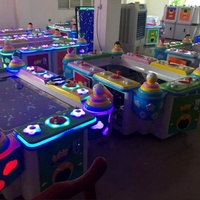 Machine de jeu de course d'usine à monnayeur pour jeux d'arcade, pêche simulée pour enfants, anglais, 6 joueurs