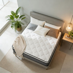 Colchón de Espuma Transpirable de Doble Capa con Funda de Algodón, Firmeza Media, para un Sueño Reparador en el Dormitorio y el Hogar, Muebles de Hotel - Product Image 3