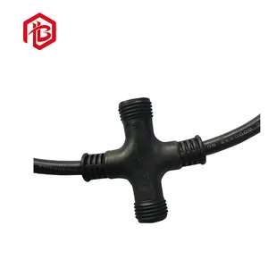 Conector t impermeável ip67/ip68, conector impermeável tipo 4 vias, à prova d' água