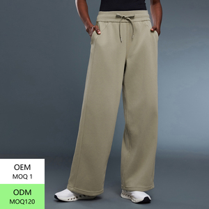 D25133 <span class=keywords><strong>Pantaloni</strong></span> Invernali Lulu per <span class=keywords><strong>Donna</strong></span> con Velluto Ispessito, Gamba Larga Dritta, Comodi e Caldi, <span class=keywords><strong>Pantaloni</strong></span> Sportivi Casual Slim - Product Image 4