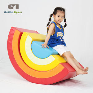 Enfants soft play aire de jeux en mousse ensemble arc-en-pont trou de forage arc-en-pont - Product Image 3