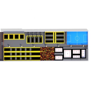 China Custom Kids Commercial Indoor Park Trampoline With <strong>Dodgeball</strong> - Product Image 4
