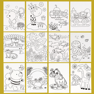 Vente en gros de tableau de <span class=keywords><strong>peinture</strong></span> par numéros pour enfants sous-marin petits animaux jouets éducatifs peuvent ajuster la couleur par eux-mêmes - Product Image 3